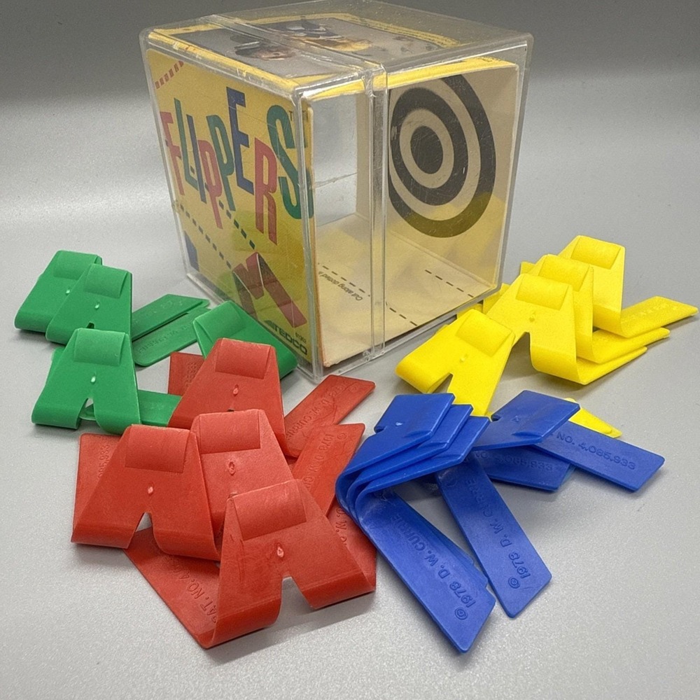 Vintage 1989 Tedco "FLIPPERS" Game Classic Box Set Made In USA Ages 5+‎